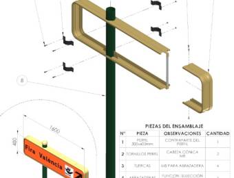 CARTEL INFORMATIVO DE 160x40cm. SERIE DOLMEN