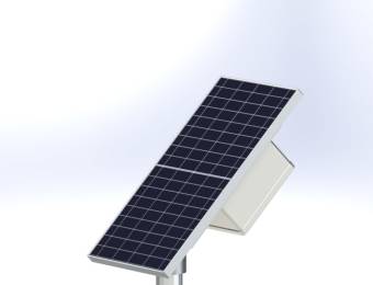 PLACA SOLAR 30W CON SENSOR LASER