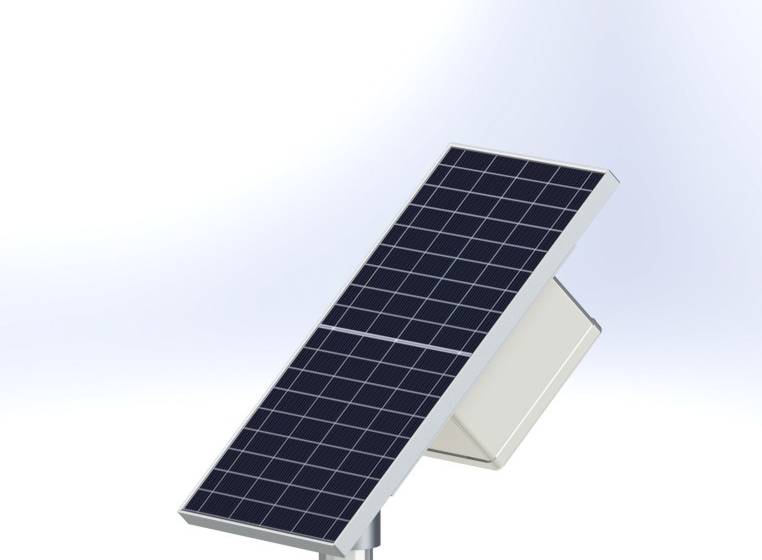 PLACA SOLAR 30W CON SENSOR LASER
