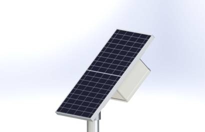 PLACA SOLAR 30W CON SENSOR LASER