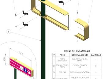 CARTEL INFORMATIVO DE 130x40cm. SERIE DOLMEN