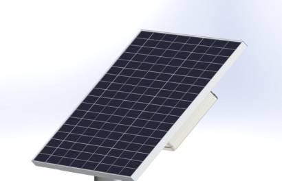 PLACA SOLAR 30W CON SENSOR LASER