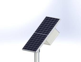 PLACA SOLAR 30W CON SENSOR LASER