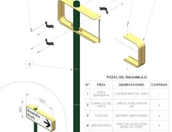 CARTEL INFORMATIVO DE 100x40cm. SERIE DOLMEN